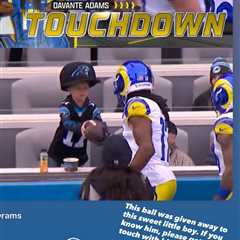 Matthew Stafford’s wife Kelly tracked down young fan to land record-breaking ball