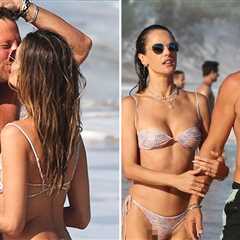 Alessandra Ambrosio Packs on Beach PDA With Boyfriend Buck Palmer