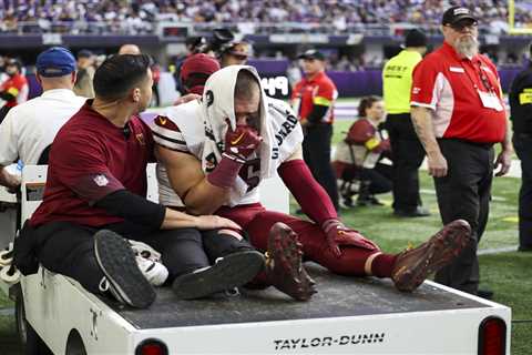 Commanders’ Zach Ertz feared to have torn ACL after controversial hit