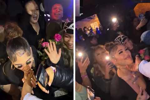 Rapper HoodTrophy Bino Gets His Toes Sucked While Performing