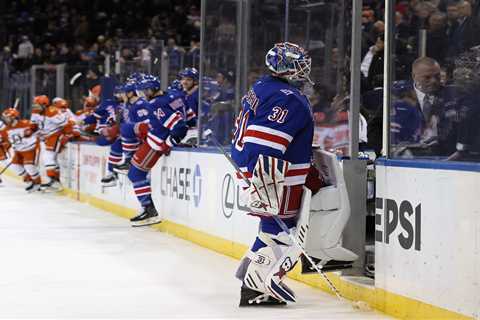 Igor Shesterkin’s Rangers frustration boiled over into stick-smashing meltdown