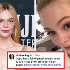Elle Fanning Reflected On The Time She Fainted At Cannes Because Her Dress Was Dangerously Tight —..