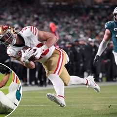 49ers rally after George Kittle injury to end Eagles’ quest of Super Bowl repeat