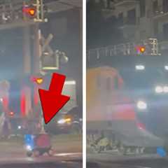 Delivery Robot Gets DESTROYED by Passenger Train: Video