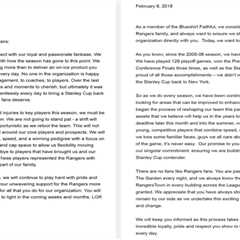 Eight years after the Letter, Rangers are doing it all again