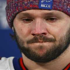 Josh Allen breaks down into tears after Bills’ crushing playoff loss to Broncos: ‘Let my teammates..