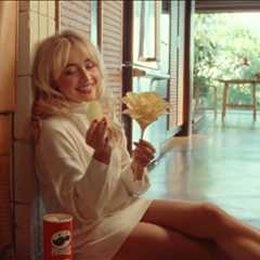 Sabrina Carpenter Gets Stacked in First-Look Photo of Her Pringles’ Super Bowl Commercial