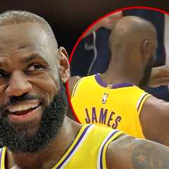 LeBron James Nearly Flips Off Nuggets Bench In Funny Moment Caught on Camera
