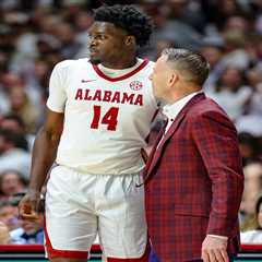 Charles Bediako plays first game back with Alabama after previously signing NBA contract