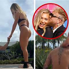 Jake Paul, Fiancée Jutta Leerdam Turn Up Heat W/ Cheeky Hot Tub Post