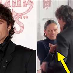 Jacob Elordi Was Caught Spitting Out His Chewing Gum And Handing It To His Mom On A Red Carpet, And ..