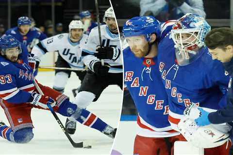 Rangers falling to Mammoth in OT least of their concerns after Igor Shesterkin injury