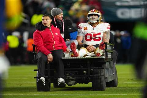 George Kittle’s wife Claire recalls ‘disbelief’ after 49ers star’s crushing Achilles injury