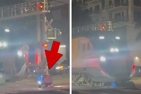 Delivery Robot Gets DESTROYED by Passenger Train: Video