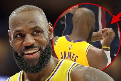 LeBron James Nearly Flips Off Nuggets Bench In Funny Moment Caught on Camera