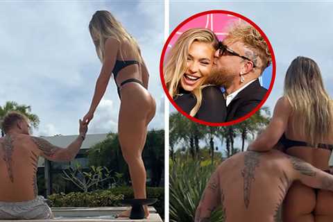 Jake Paul, Fiancée Jutta Leerdam Turn Up Heat W/ Cheeky Hot Tub Post