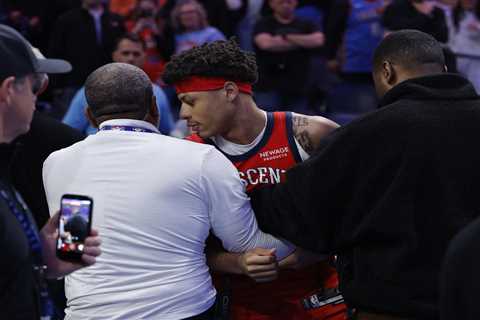 Pelicans-Thunder get into heated scuffle as game descends into chaos in final seconds
