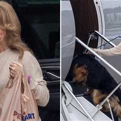 Sydney Sweeney's Mom Flies Scooter Braun's Private Jet With Her Dog