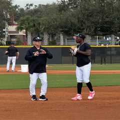 Yankees legend Bucky Dent passing knowledge to Jazz Chisholm in spring training