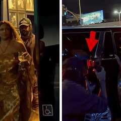 Lizzo's Boyfriend Myke Wright Grabs Pap's Camera, Shoots Pics Of Her Himself