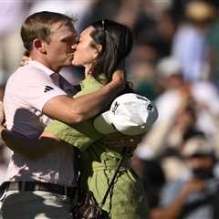 Jacob Bridgeman celebrates first $4 million PGA Tour win with wife after ‘life-changing’ year