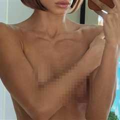 Guess The Topless Top Model In This NSFW Sexy Selfie!