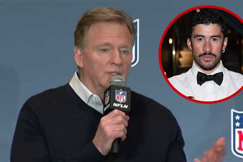 Roger Goodell Believes Bad Bunny Won't Get Political During Super Bowl Halftime Show