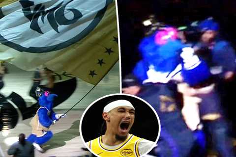 Lakers’ Jaxson Hayes suspended for pushing Wizards mascot