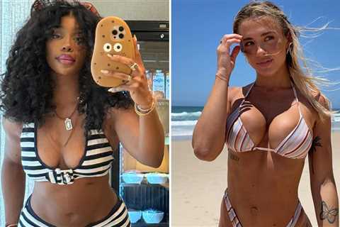 SZA vs. Tammy Hembrow Who'd You Rather?! Bikini Babes In Stripes Edition