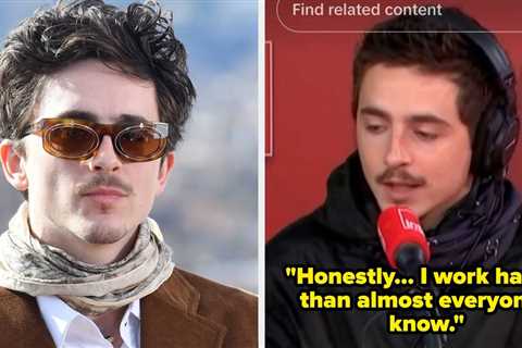 “I Know It’s Not Normal To Talk About Yourself Like This”: Timothée Chalamet Just Said He’s The..