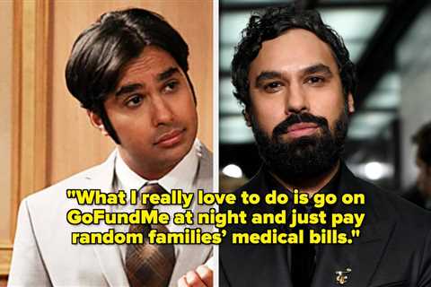 “Big Bang Theory” Star Kunal Nayyar Revealed That He Regularly Scrolls GoFundMe To Pay Off Random..