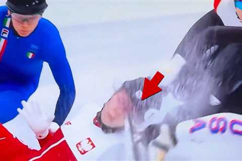 Olympic Skater Takes Blade to Face During Race at Winter Games, Gruesome Injury