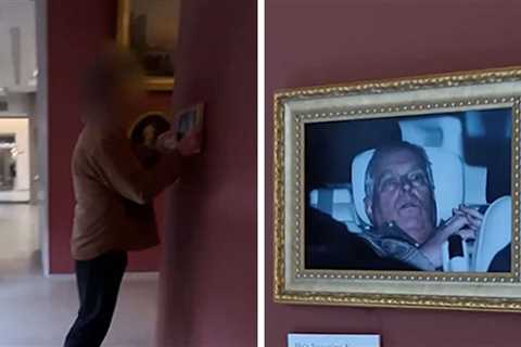 Ex-Prince Andrew's Famous Post-Arrest Photo Hung Inside Louvre Museum