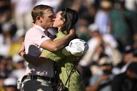 Jacob Bridgeman celebrates first $4 million PGA Tour win with wife after ‘life-changing’ year