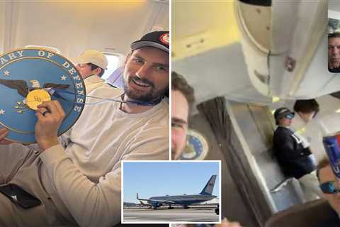 US men’s Olympic hockey team lands outside Washington, DC ahead of Trump’s State of the Union