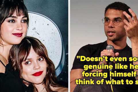 People Are Cringing At Mason Gooding's Trained Response About Melissa Barrera And Jenna Ortega's..