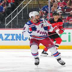 Rangers sunk by Jack Hughes hat trick in loss to Devils with Vincent Trocheck trade saga over for..