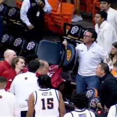 UTEP fan picks up chair, yells at Jacksonville State players in wild scene after buzzer-beater