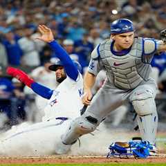 Blue Jays runner was out by feet in Dodgers’  controversial World Series Game 7 play at plate