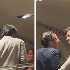 Paul Anthony Kelly Busts a Move at Armani's Pre-Oscars Party