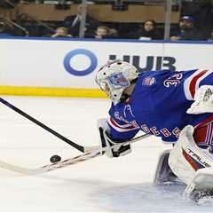Goalie Dylan Garand impresses in NHL debut but Rangers fall to Jets in shootout
