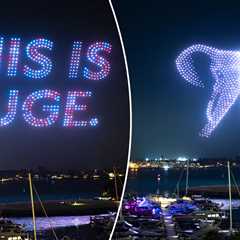 Incredible elephant-themed drone show lights up San Diego skyline after Padres’ Opening Day