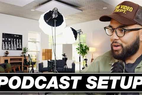 Video Podcast Setup Tour – Mics, Lights & Cameras Explained