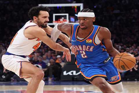 Knicks claw back twice but fall just short to defending champion Thunder