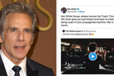 Ben Stiller Called Out The White House For Using “Tropic Thunder” In A Pro-War Video, And The..