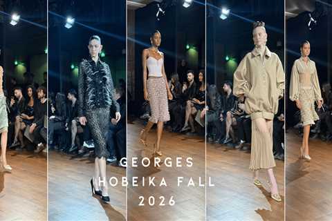 Georges Hobeika Fall 2026 Paris Fashion Week Show Review: Lace, Feathers, and Beaded Evening Glamour