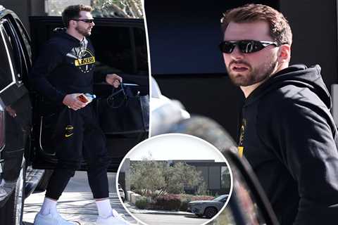 Lakers’ Luka Doncic looks calm outside Manhattan Beach bachelor pad amid drama with ex-fiancée