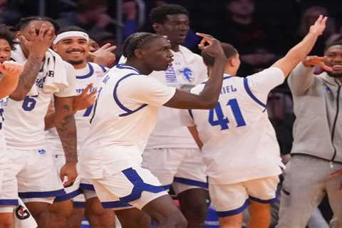 Bare-chested Seton Hall fan goes viral during Big East Tournament