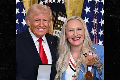 President Trump Gifted Medal By U.S. Olympian At White House