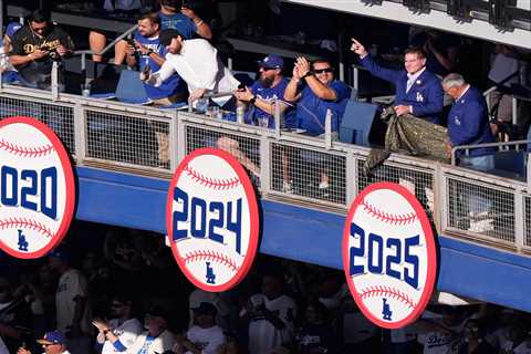 Dodgers celebrate 2025 World Series, with Will Ferrell’s help